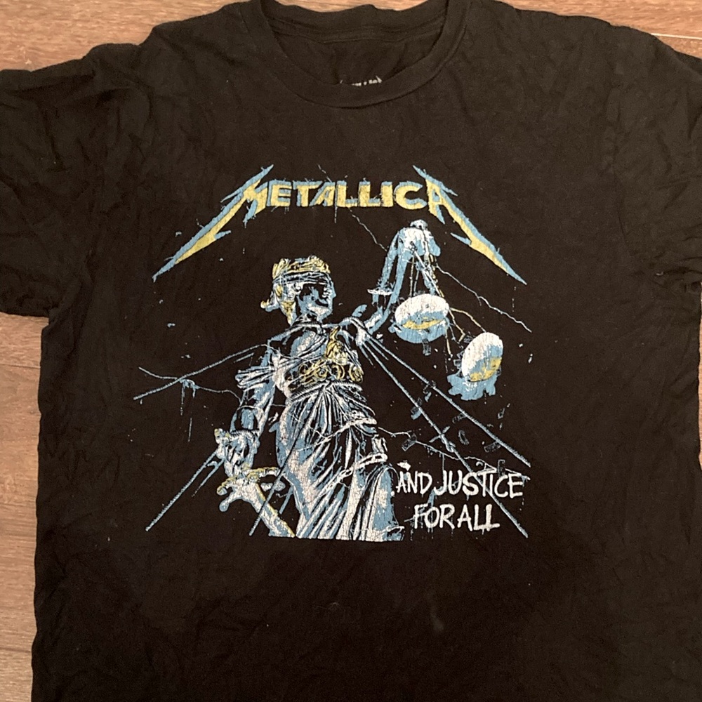 metallica “and justice for all” graphic band tee:)
